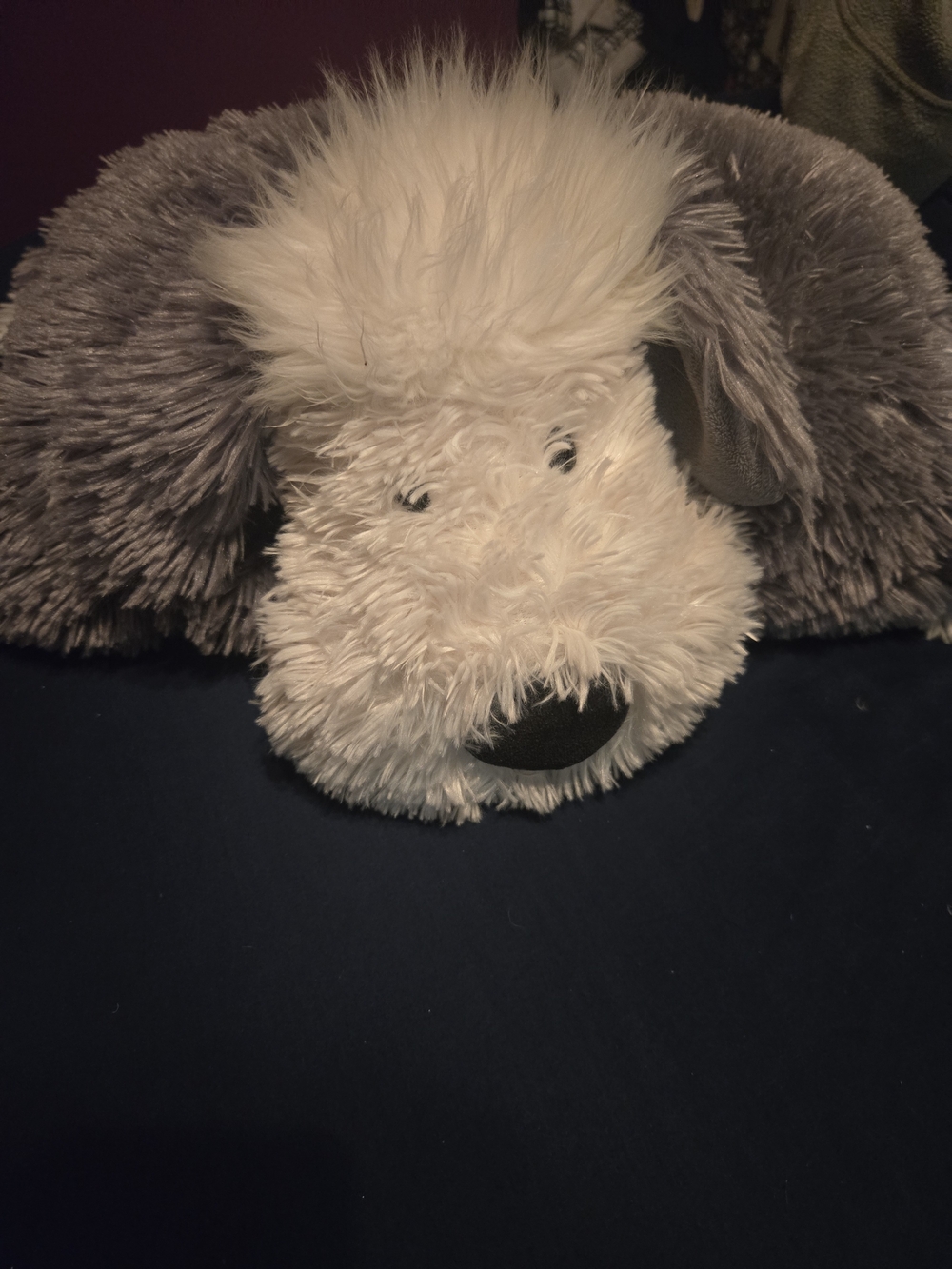 Plush Gray and White Dog Jellycat